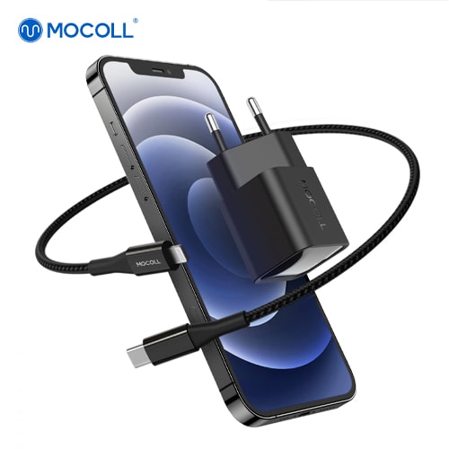 Сетевое зарядное устройство MOCOLL 20W Fast Charge Type-C Black