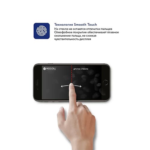 Защитное стекло 3D MOCOLL Storm для iPhone 7 Plus/8 Plus черный
