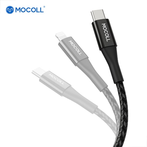 Дата-кабель MOCOLL Type-C to Type-C Black
