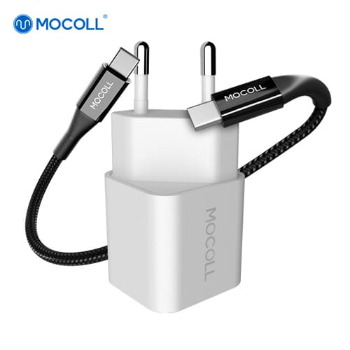 Сетевое зарядное устройство MOCOLL 20W Fast Charge Type-C White
