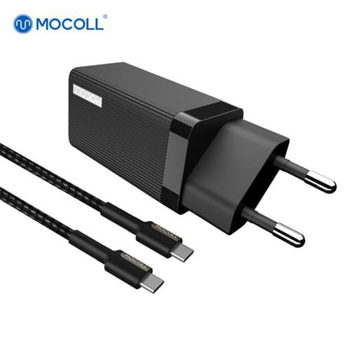 Зарядное устройство MOCOLL 65W GaN Fast Charge Black
